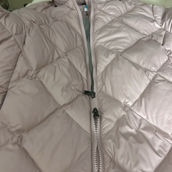 Columbia I Icy Heights Pink Mid Length Down Parka Size L - Picture 5 of 11